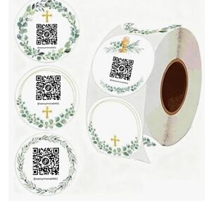 QR Code Custom Stickers Closet Shipping Supplies Easter Everyday